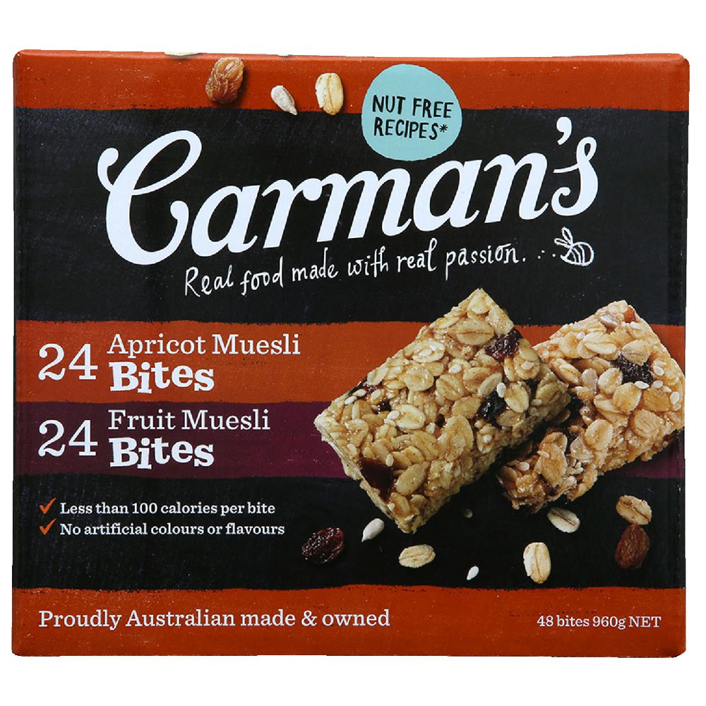 Carman's Muesli Bites 48 Pack Variety